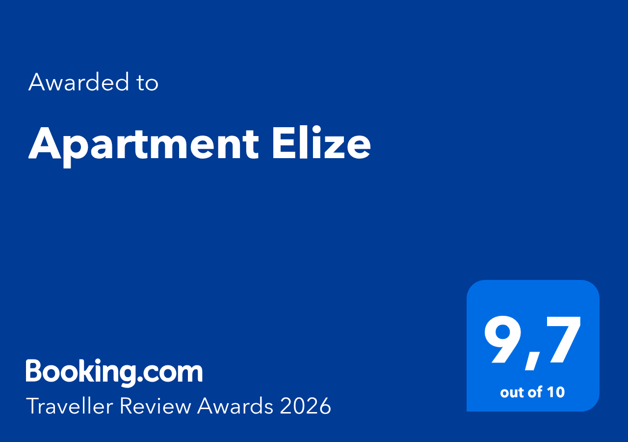 Booking Traveller Review Award - Apartman Elize